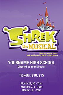 Shrek the Musical poster template